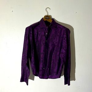 Robert Graham Purple Paisley Dress Shirt